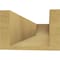 Ekena Millwork 6in. W x 4in. H x 24in. L Durham Woodgrain TimberThane Rafter Tail, Primed Tan RFTUR06X04X24DURRCPR - alternate 6